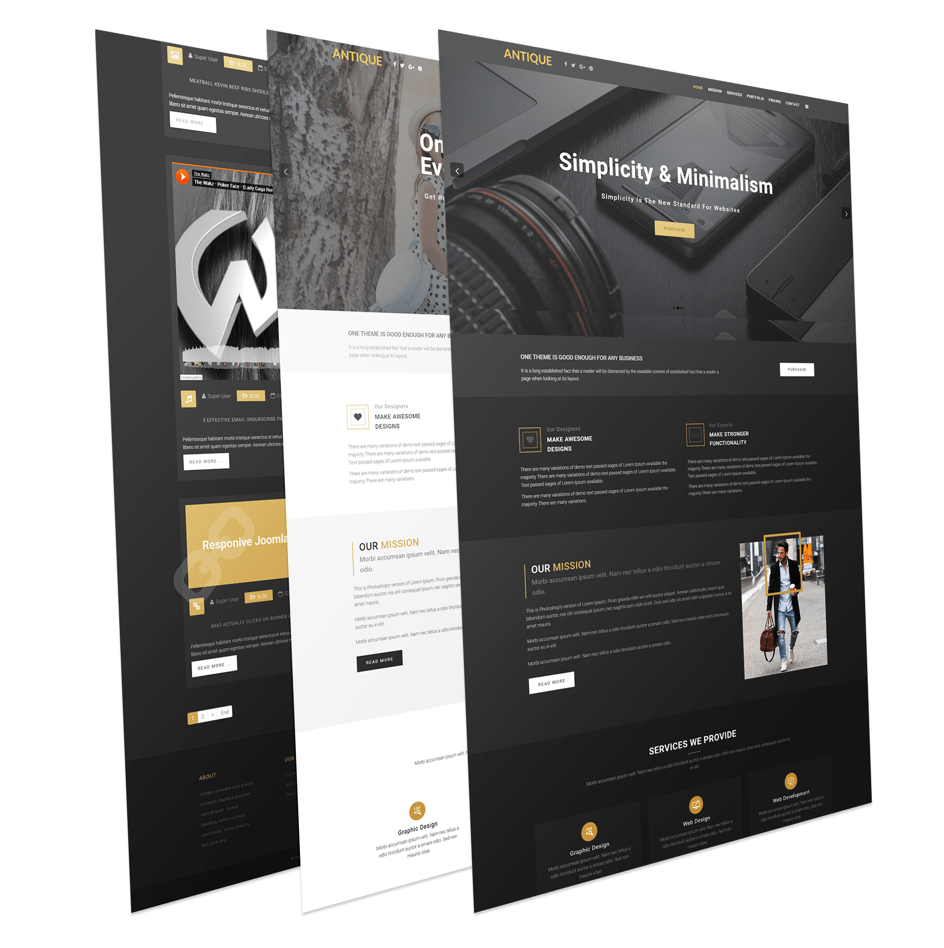 One Page Joomla Business Template