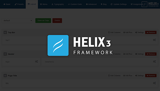 Как обновить helix framework на joomla