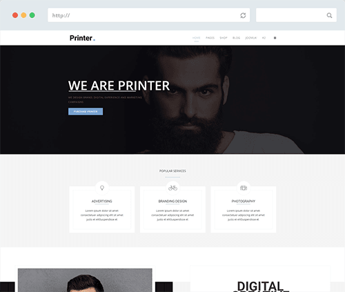 Professional Joomla template