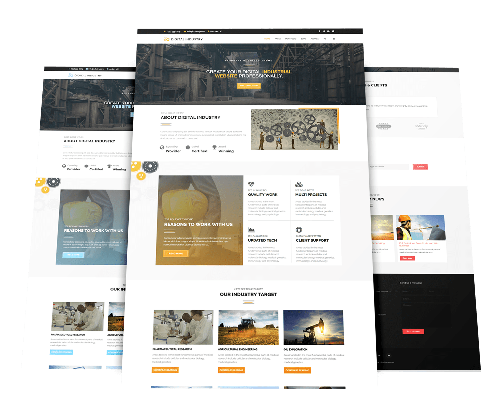 Industrial Business Joomla Template