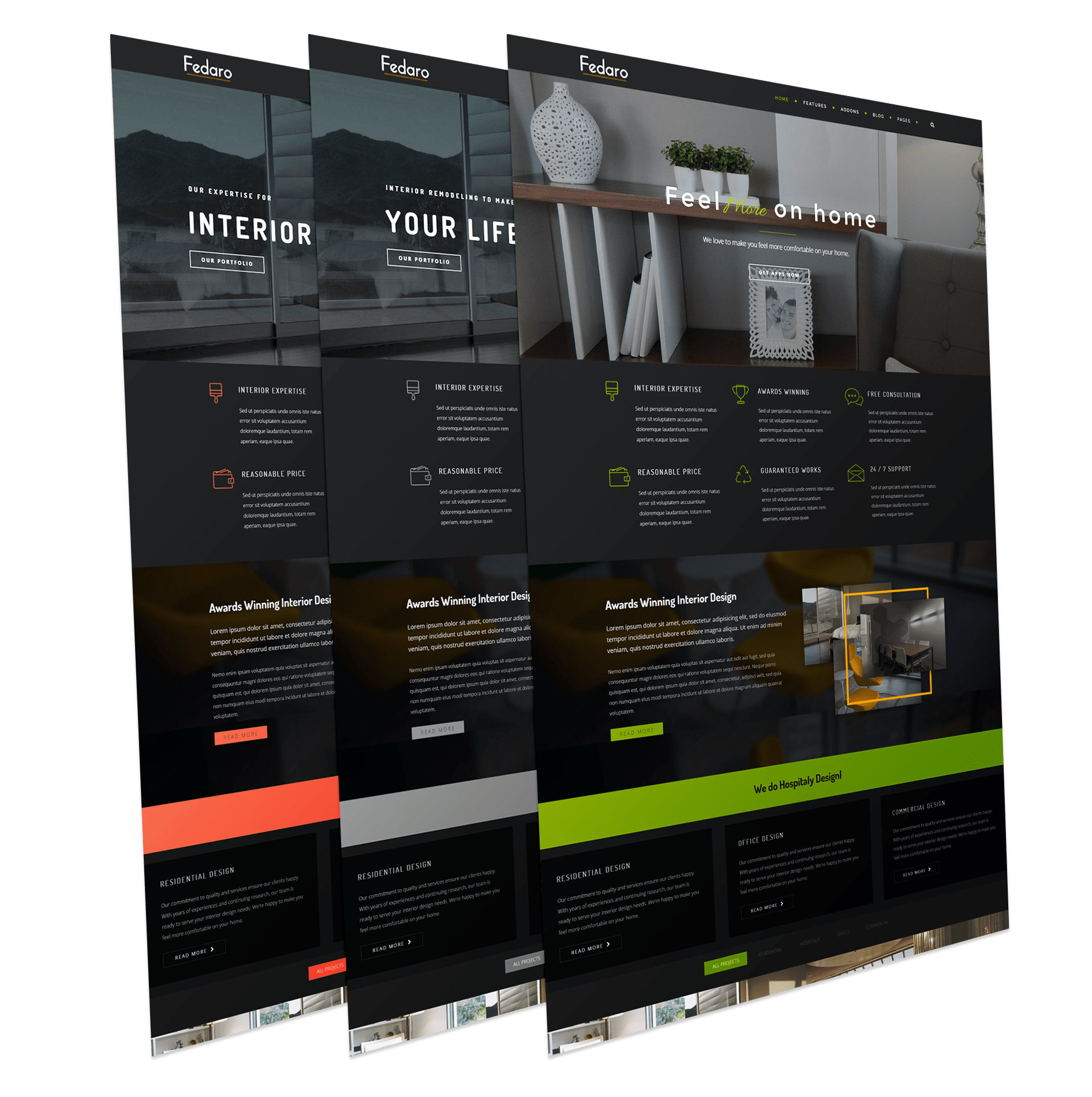 interior design Joomla template