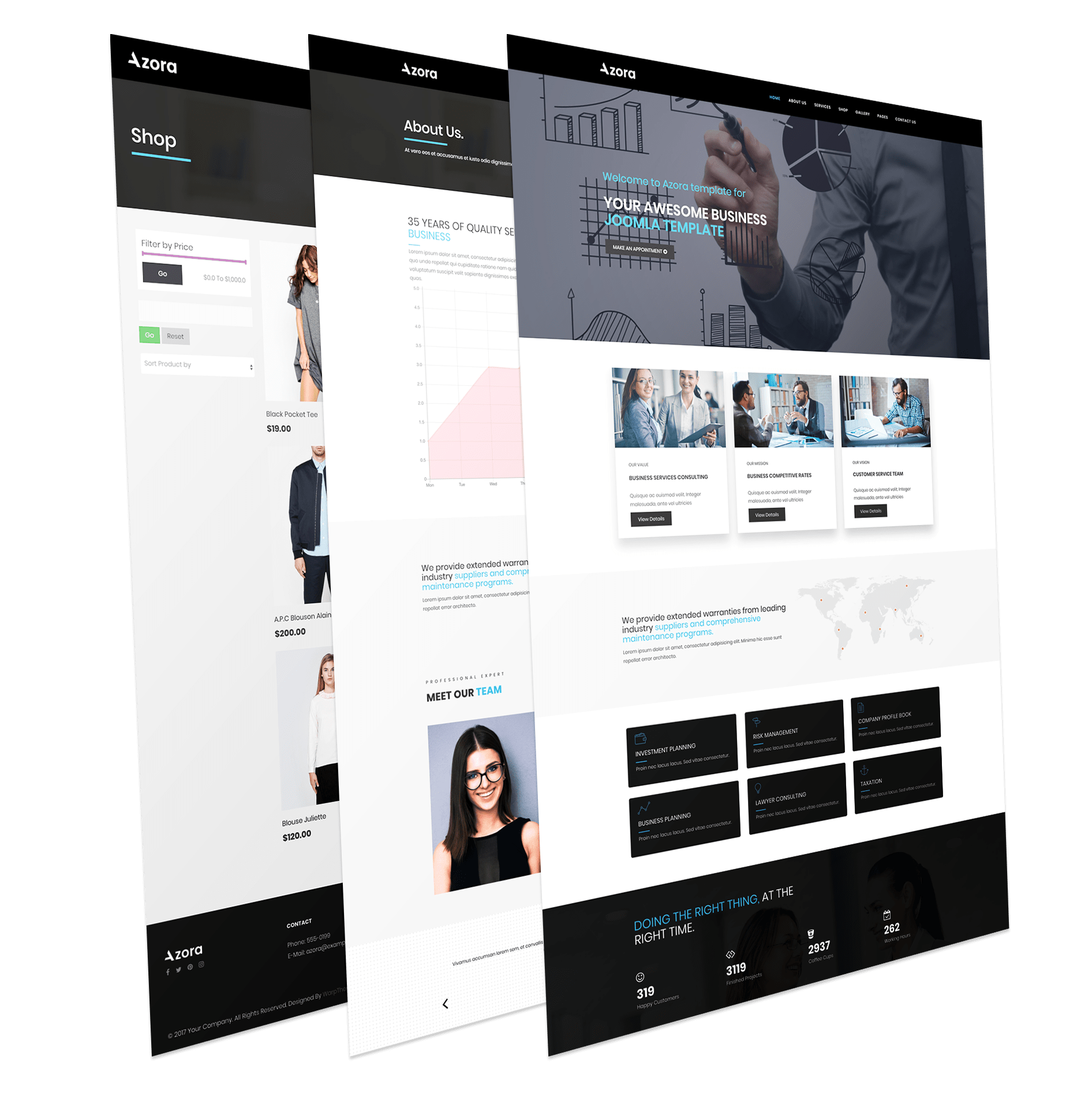 Azora Free Business And Consulting Joomla Template