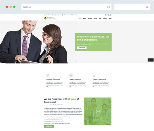 One Page Joomla Template