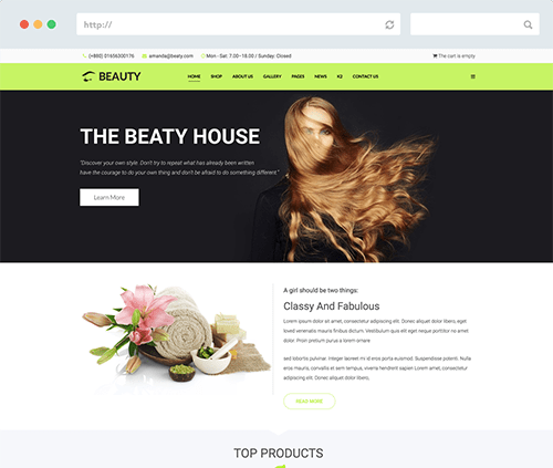 Beauty Joomla Template