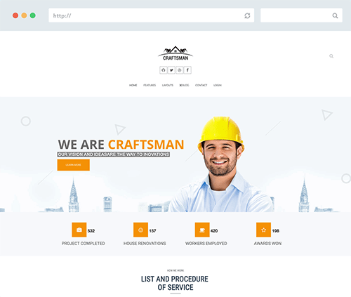 Construction Joomla Template