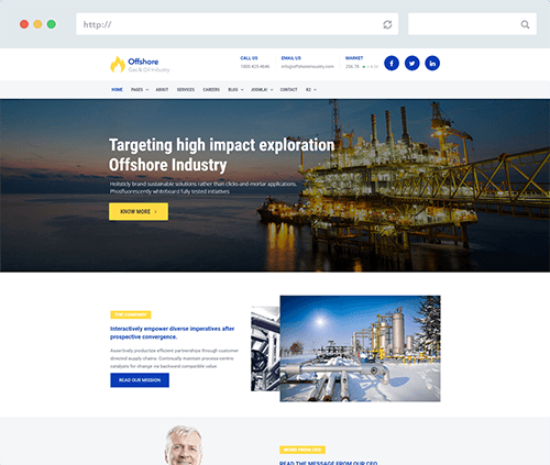 Industrial Joomla Template