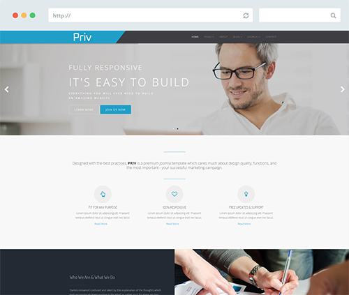 Priv Joomla Template