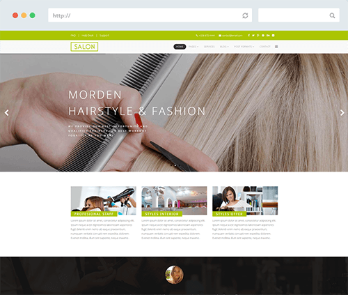 Hair Salon Joomla Template