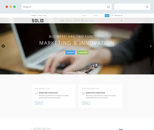 Solid Joomla Template