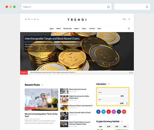 Crypto Joomla Template